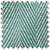 Delicate Chevron, Turquoise - Motorised Roman Blind